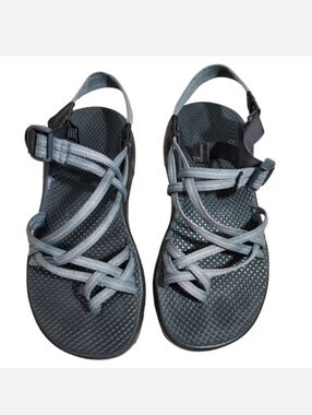 Chaco gray sport sandals Vibram sole Colorado assembled 8